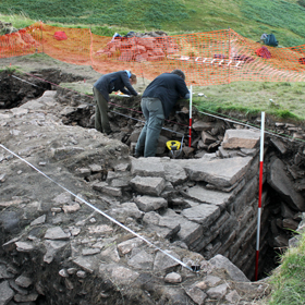 Castle Craig excavations in progress